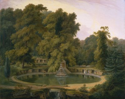 Temple, Fountain and Cave in Sezincote Park by Rev. Edward Thomas Daniell